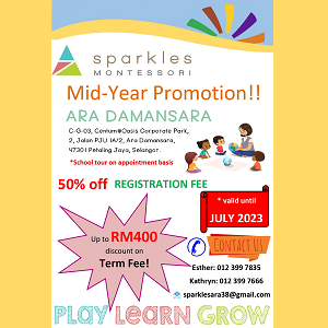 2023 Mid-Year Promotion @ Sparkles Montessori Ara Damansara, Petaling Jaya