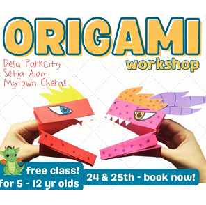 Origami Dragon Workshop @ CURIOOkids, Desa Parkcity