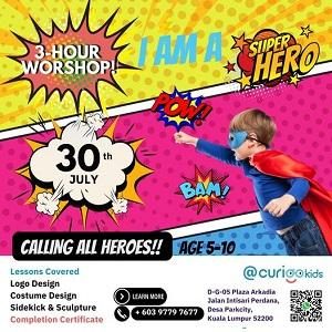 Superhero Workshop @ CURIOOkids, Desa Parkcity