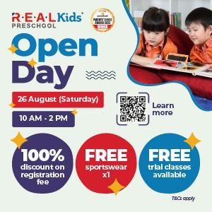 OPEN DAY (Sep 2023 Intake now open) @ R.E.A.L Kids