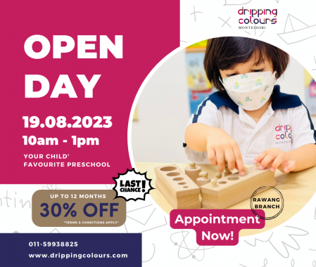 Open Day @ Dripping Colours Montessori, Rawang