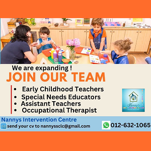 Early Childhood Teacher / Special Needs Educator @ Nanny’s Preschool & Kindie, Seri Kembangan