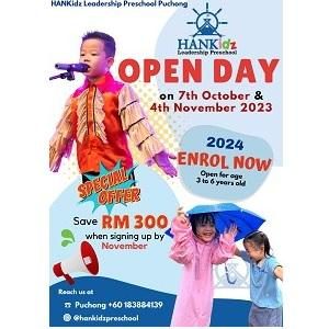 Preschool Open Day in October and November @ HANKidz Leadership Preschool, Pusat Bandar Puchong