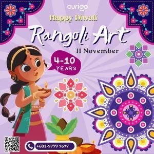 Rangoli Art @ CURIOOkids, Desa Parkcity, Kuala Lumpur