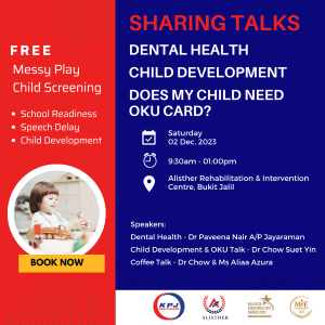 Parenting Health Talk & Free Child Screening @ Alisther Intervention Centre, Bukit Jalil