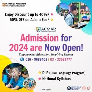 Admission for 2024 @ Acmar International & Private School