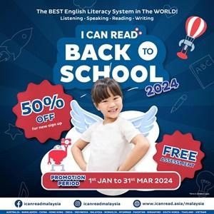 Back to School Promotion 2024 @ I Can Read, Puchong Jaya