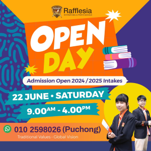 Open Day @ Rafflesia International School, Bandar 16 Sierra, Puchong