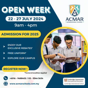 Open Week @ Acmar International & Private School, Klang