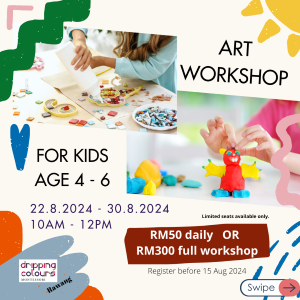 Kid’s Art Workshop @ Dripping Colours Montessori, Rawang