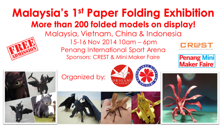 Malaysia’s First Paper Folding Exhibition