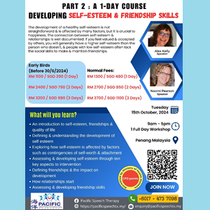 Developing Self-Esteem & Friendship Skills @ Pacific Speech Therapy & Learning Centre