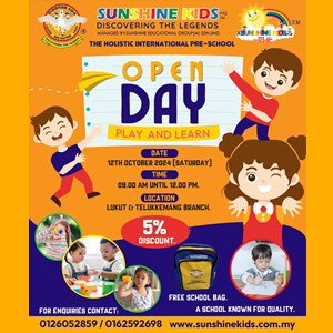 Open Day @ Sunshine Kids, Lukut Port Dickson, Negeri Sembilan