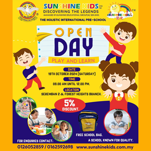Open Day @ Sunshine Kids, Seremban 2 Centrio