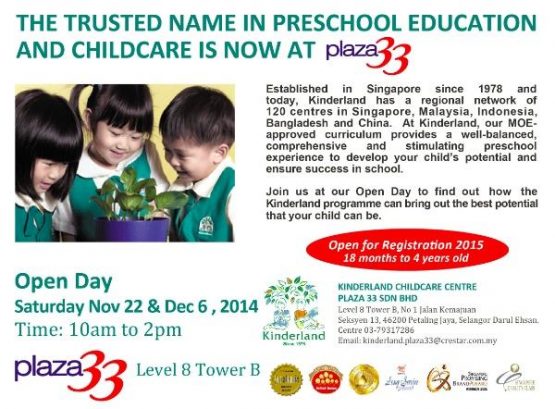 Open Day – Kinderland @ Plaza33