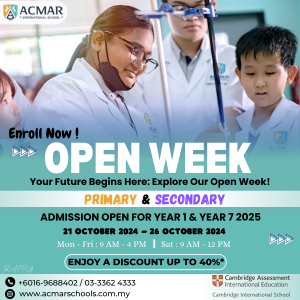 Open Week @ Acmar International & Private Schools, Klang
