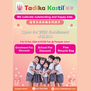 Discount for 2025 Enrollment @ Tadika Kastil @ Bukit Indah, Johor Bahru