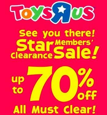 Toys R Us Warehouse Sale Clearance