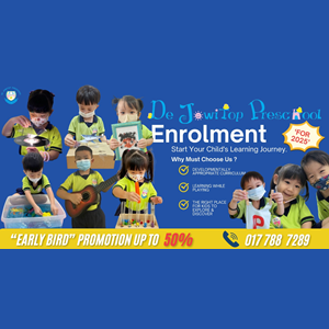 2025 Enrollment @ De JowiTop Preschool (Tadika Impian Terpintar), Skudai