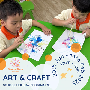 Jan 2025 School Holiday Programme @ Sunny Steps Preschool, Sunway Geo, Bandar Sunway
