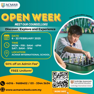 Open Week @ Acmar International & Private Schools, Klang