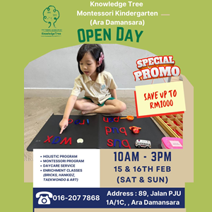 Open Day @ Knowledge Tree Montessori Kindergarten, Ara Damansara