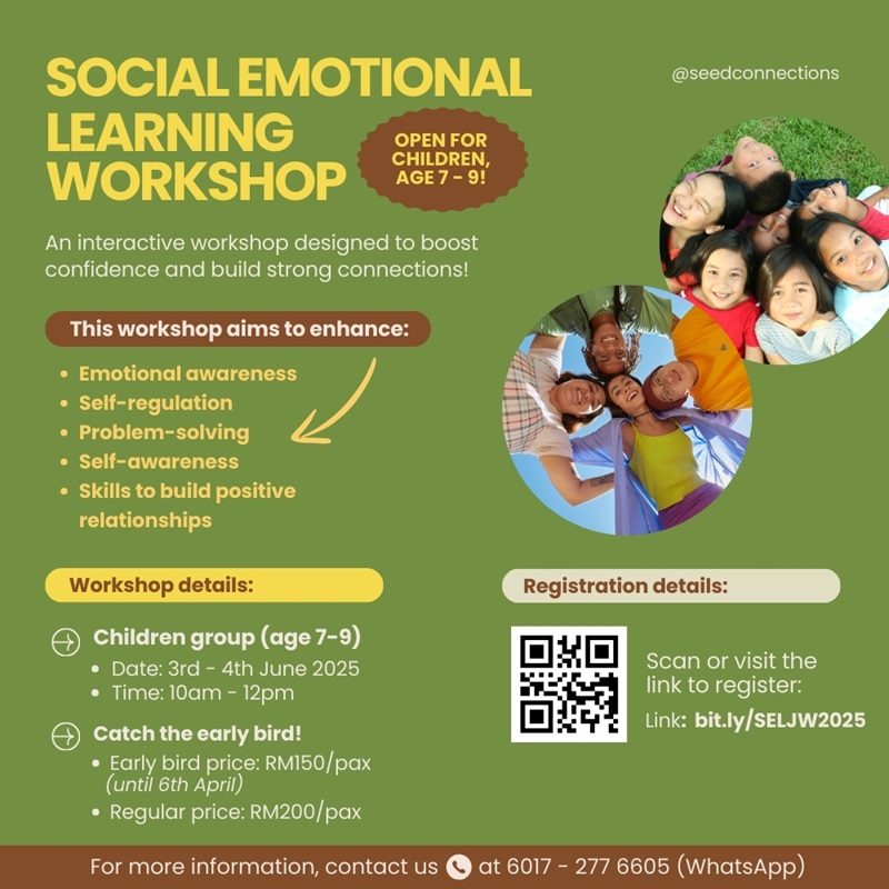 Early Bird Promo for Social Emotional Learning Workshop @ Seed Connections
