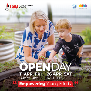 April Open Day @ IGB International School, Sierramas, Sungai Buloh
